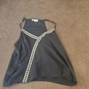 MLV Black Camisole with Silver Detailing